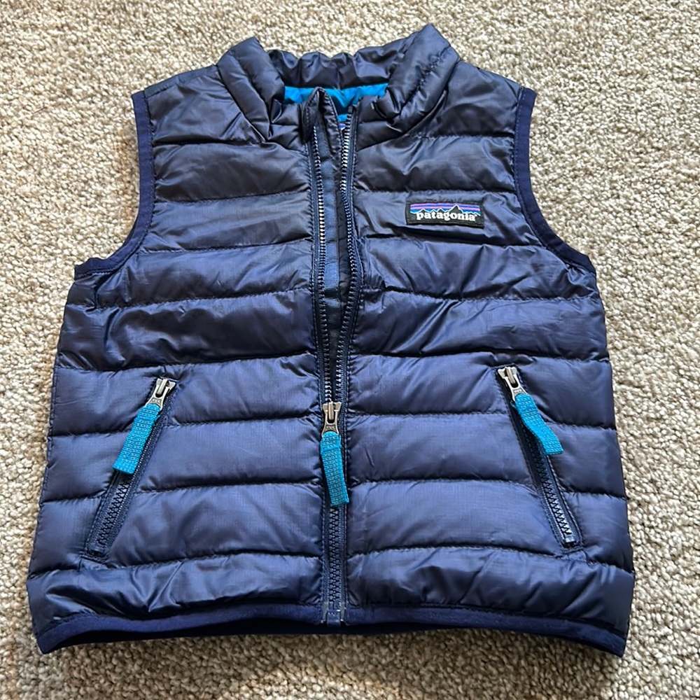 Patagonia Blue Vest(s) ,6-12 mths